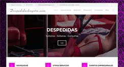 Desktop Screenshot of despedidasbogota.com
